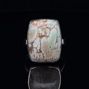 Sterling Silver Variscite Ring Size 9