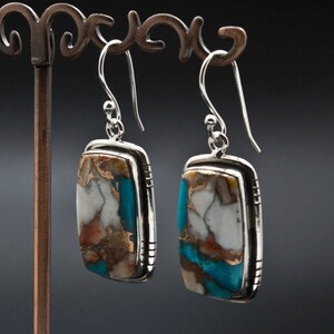 Sterling Silber Spiny Oyster Ohrringe