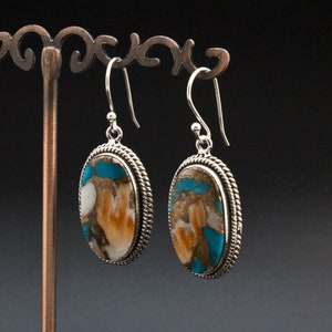 Sterling Silver Spiny Oyster Earrings