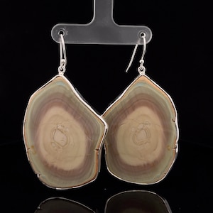 Sterling Silver Imperial Jasper Earrings