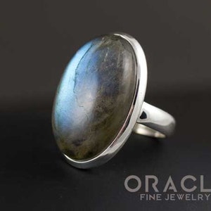 Sterling Silver Labradorite Ring Size 7