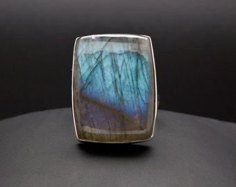 Sterling Silver Labradorite Ring Size 7