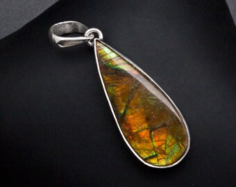 Sterling Silver Ammolite Pendant