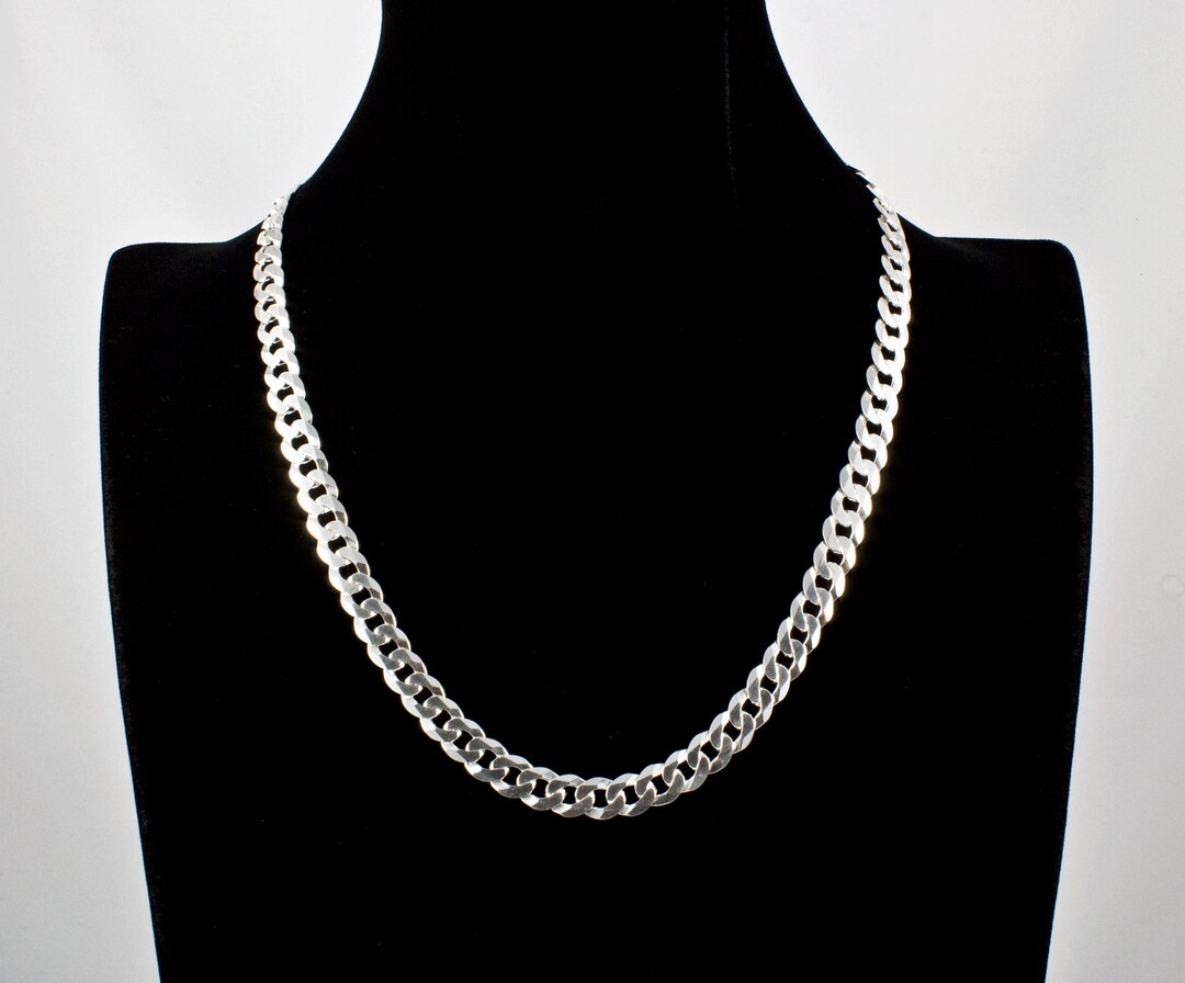 Silver Thick Chain Rings - Sterling Silver [r1013-5mm] - Etsy