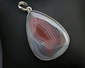 Colgante de plata de ley Laguna Agate