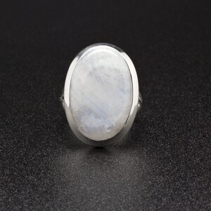 Sterling Silver Moonstone Ring Size 7