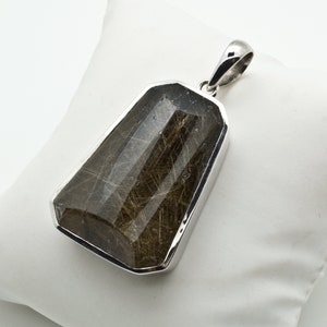 Sterling Silver Rutilated Quartz Pendant