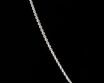 Sterling Silber Einstellbar Kabelkette 16 "- 20" 1.6mm