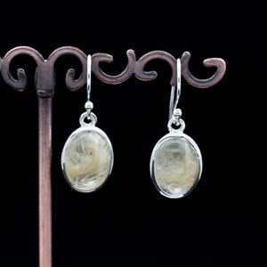 Sterling Silver Rutilated Quartz Earrings