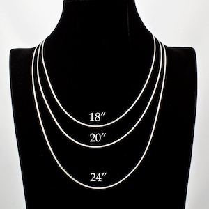 Sterling Silver Snake Chain Necklaces 1.6mm