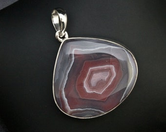 Sterling Silver Laguna Agate Pendant