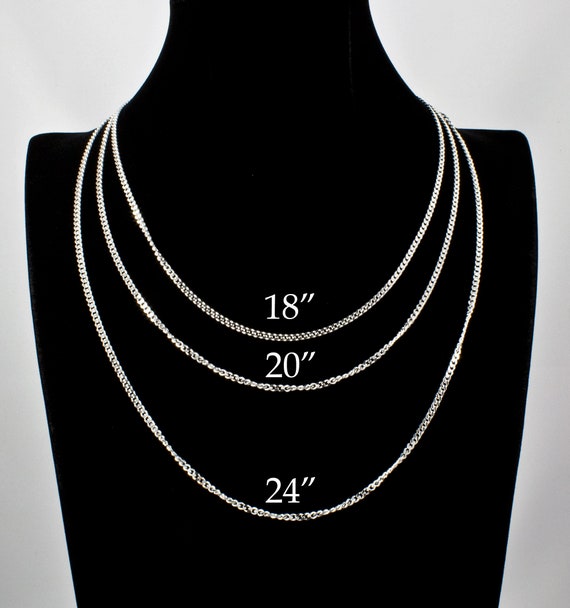 Catenina Argento 925 Con Maglie A Barbazzale - Lunghezza Regolabile 35,5-55,9 Cm - HAR-0654