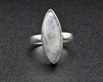 Sterling Zilveren Moonstone Ring Maat 6