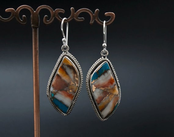 Buy Sterling Silver Spiny Oyster Earrings Online in India