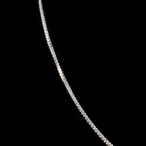 Sterling Silver Adjustable Square Snake Chain 16&quot;- 20&quot; 1.5mm
