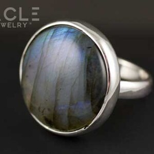 Sterling Silver Labradorite Ring Size 7