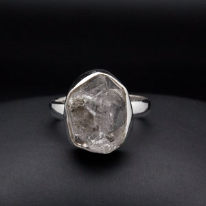 Sterling Silver Herkimer Diamond Ring Size 7