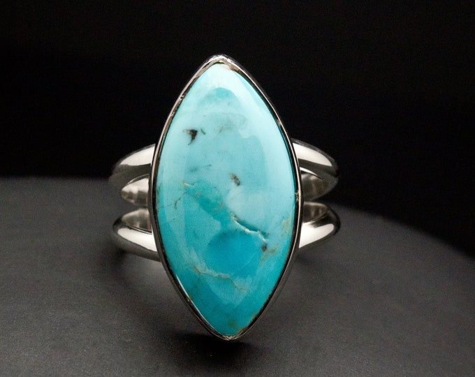 Sterling Silver Kingman Turquoise Ring Size 6.5 - Etsy