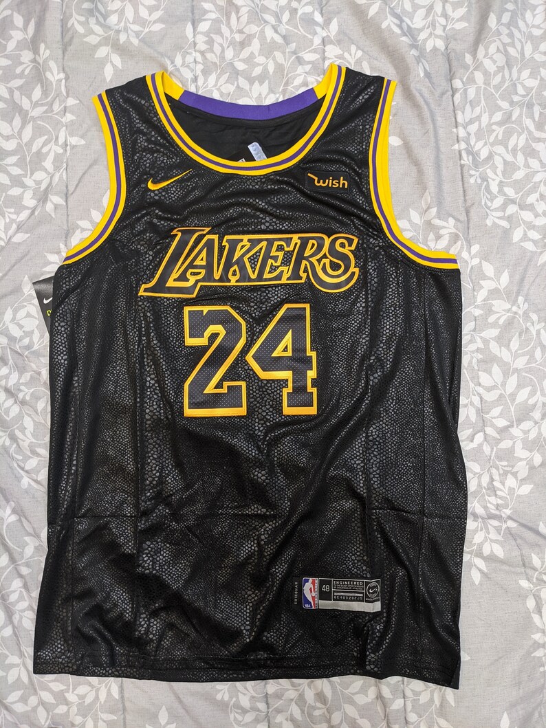 Kobe Bryant 24 Los Angeles Lakers Black Mamba Snakeskin | Etsy