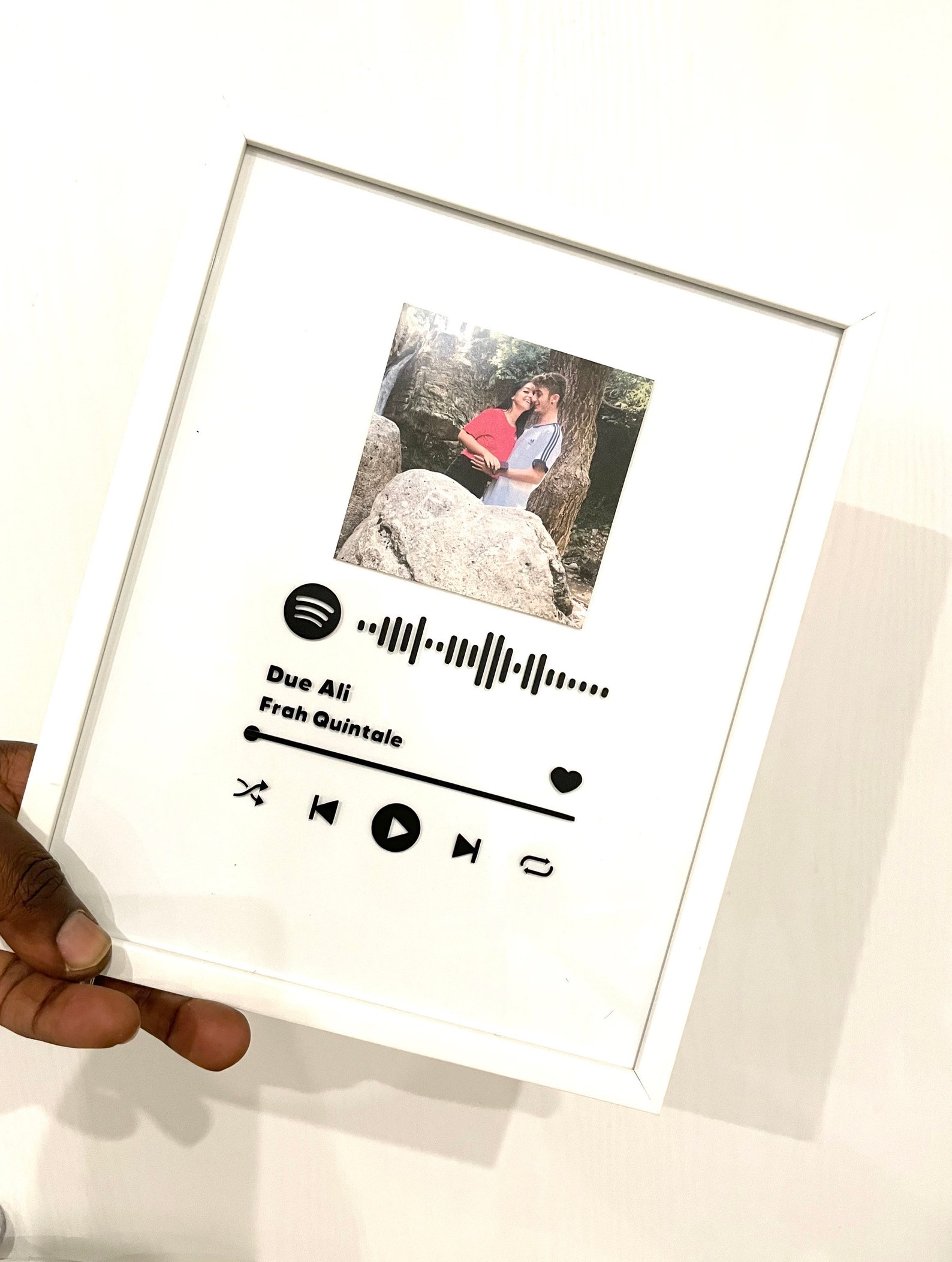 Custom Glass Music Plaque Spotify Music Plaque Etsy