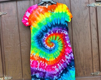 Robe Tie Dye // Robe Hippie Tie Dye // Robe Ice Dye // Cadeaux pour elle // Robe de plage