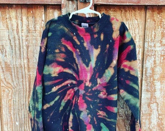 Reverse Tie Dye Sweatshirt // Triple Berry Reverse Tie Dye // Tie Dye Gifts  for her // Adult or Kids Tie Dye Crewneck
