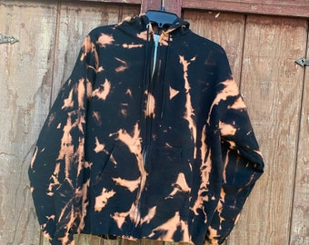 Tie Dye Zip Hoodie - Etsy