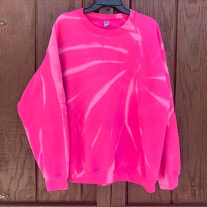 Hot pink tie dye sweatshirt hotsell