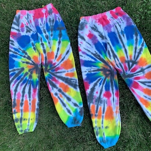 Rainbow Tie Dye Sweatpants Rainbow Tie Dye Sweatpants // - Etsy