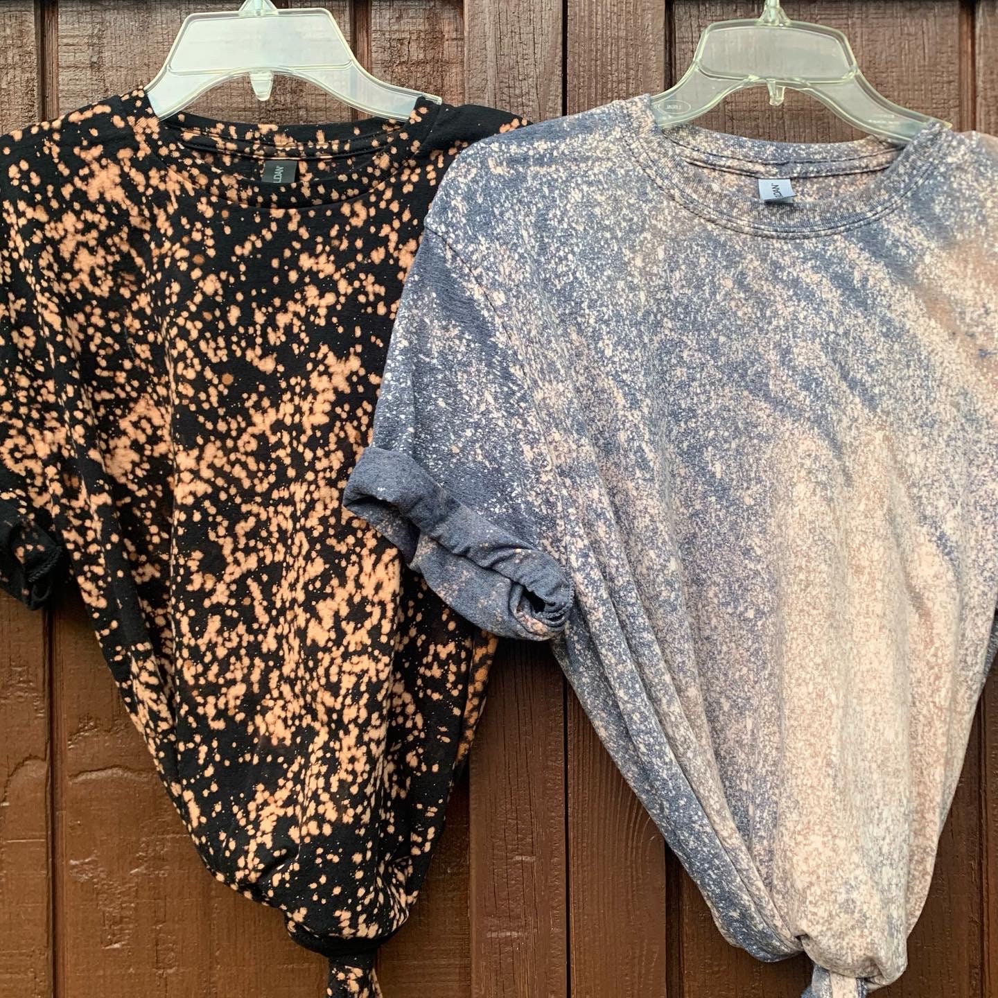 Splatter Bleach Dye Shirt // Bleached Shirt // Acid Washed Shirt