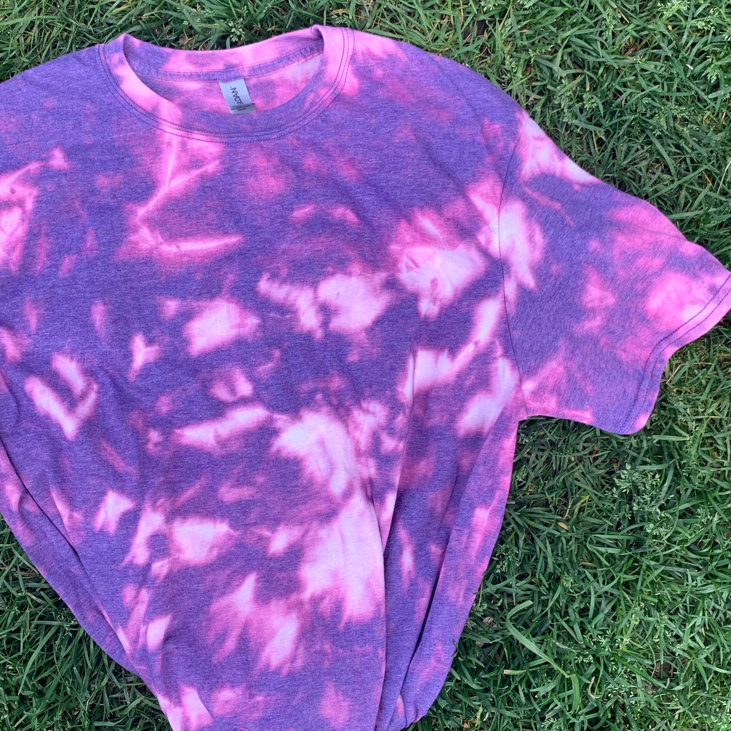 mens purple tie dye shirt