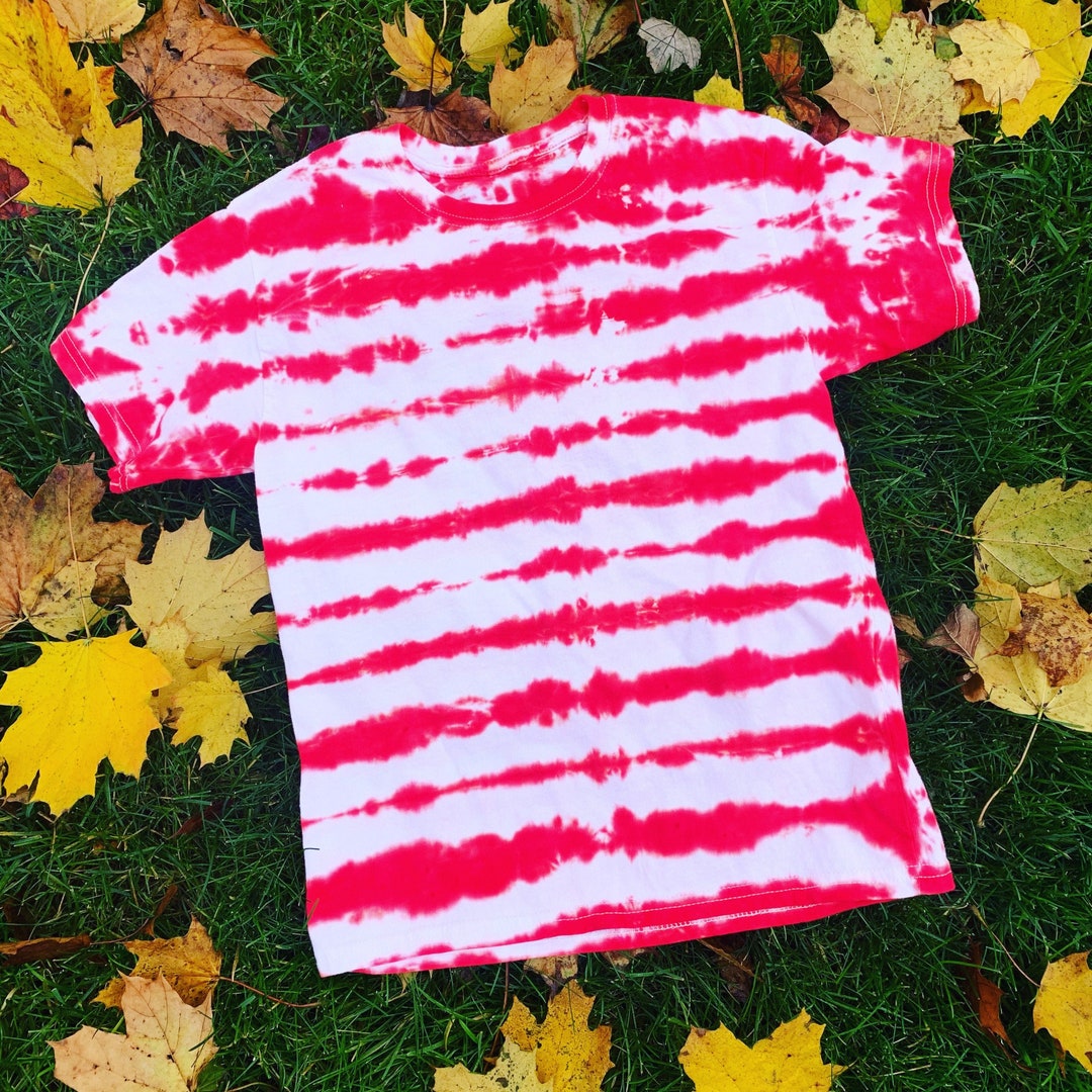 Candy Cane Tie Dye T-shirt // Unisex Kids T-shirt // Unisex Adult T ...