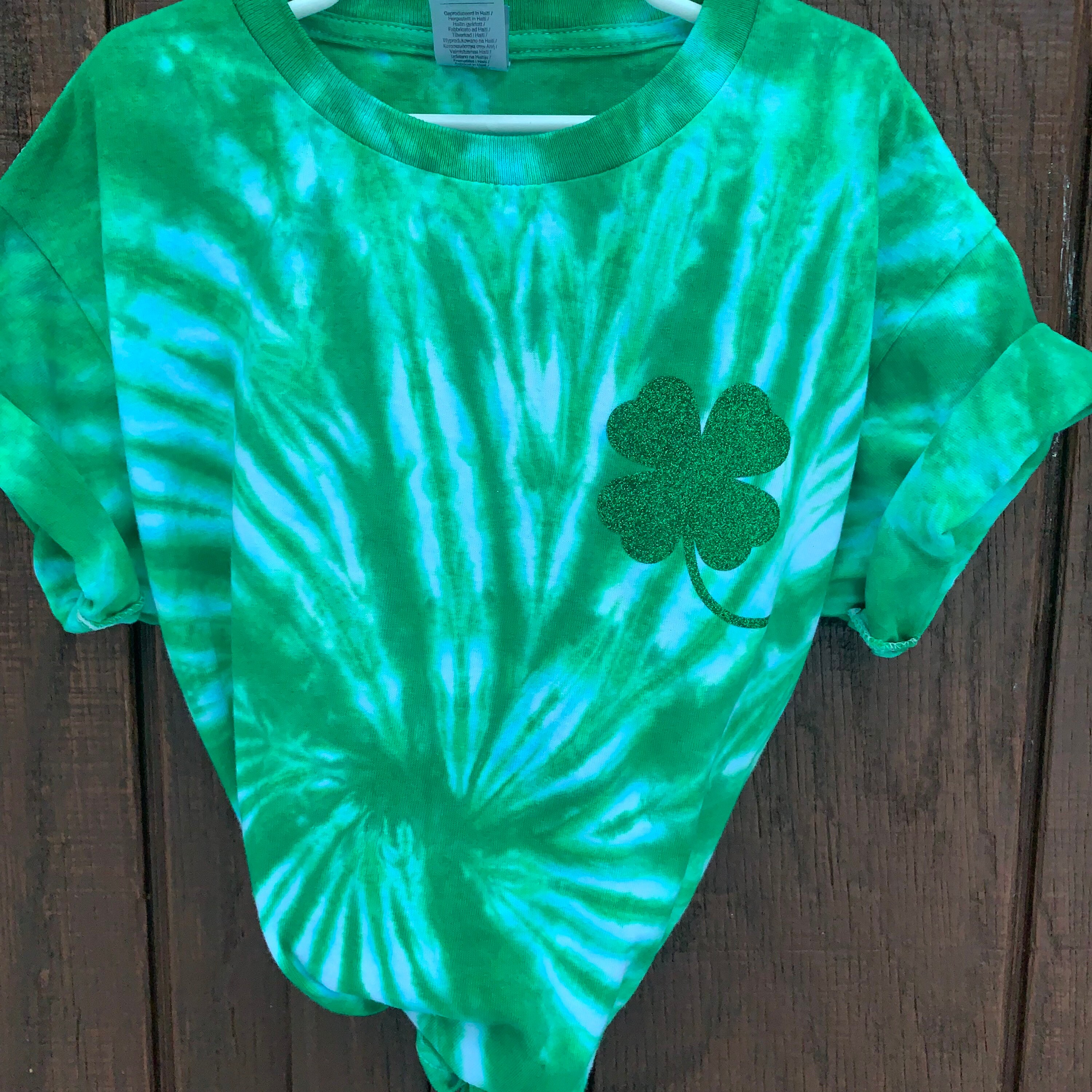 st patrick's tie dye shirt