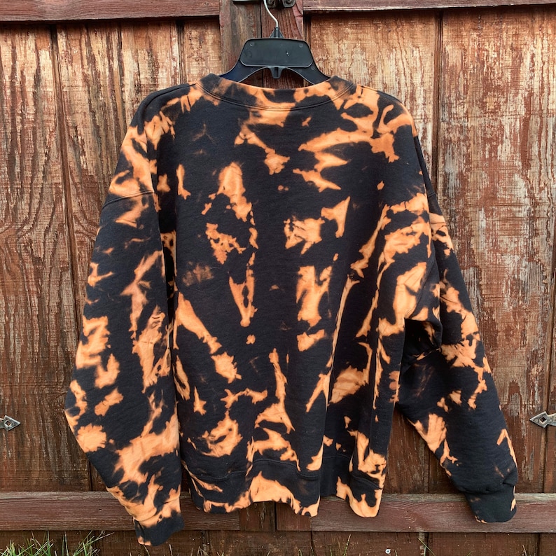 Bleach Dye Sweatshirts // Acid Wash Sweatshirts // Navy Etsy