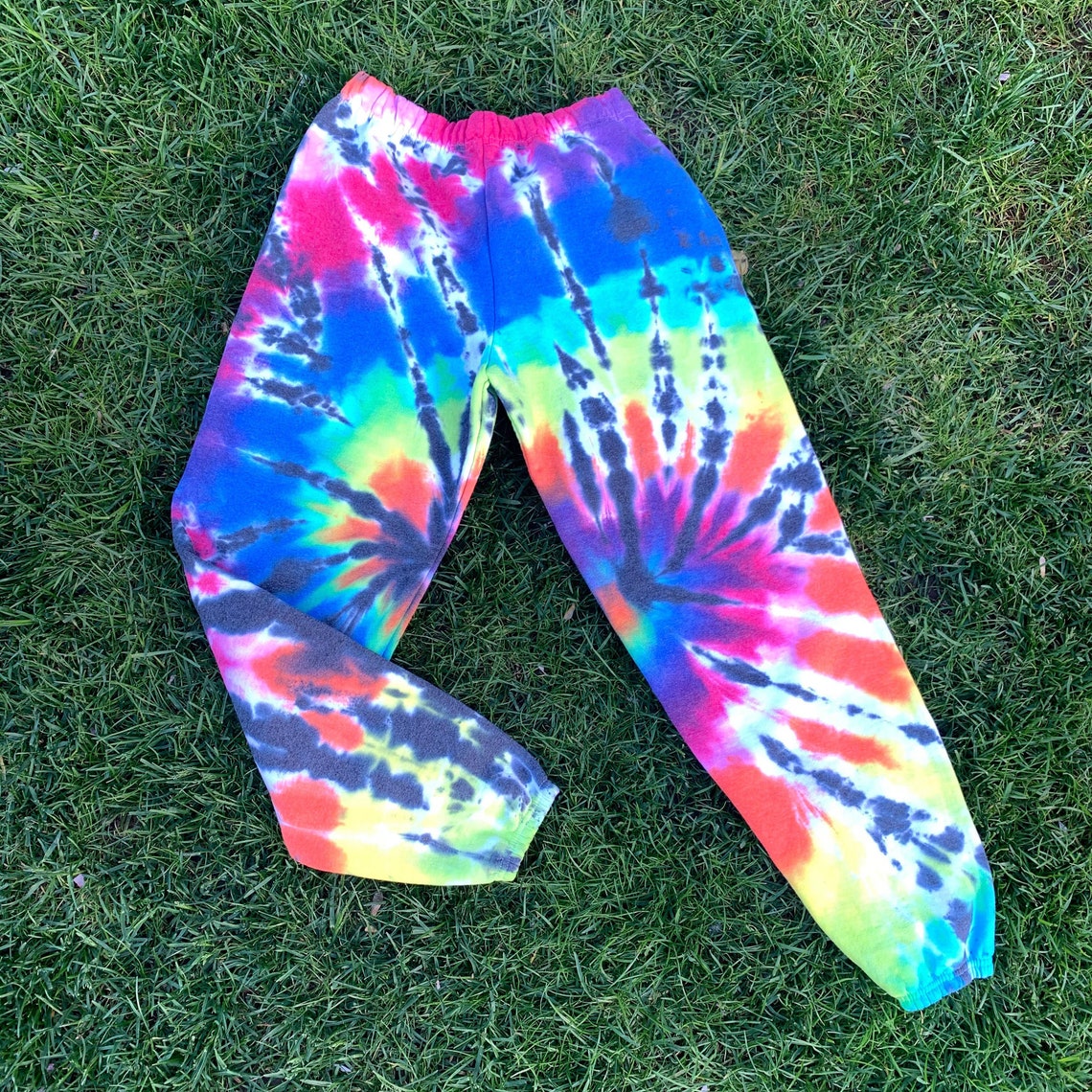 Rainbow Tie Dye Sweatpants Rainbow Tie Dye Sweatpants // | Etsy