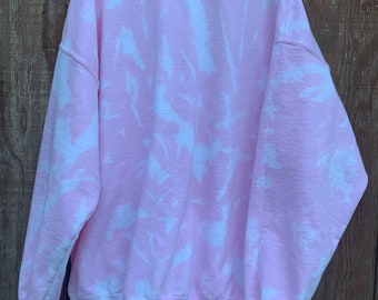 Pretty in Pink Tie Dye Sweatshirt // Valentine’s Day gift for her // Valentine's Day Sweatshirt // Adult Sweatshirt // Pink Sweatshirt