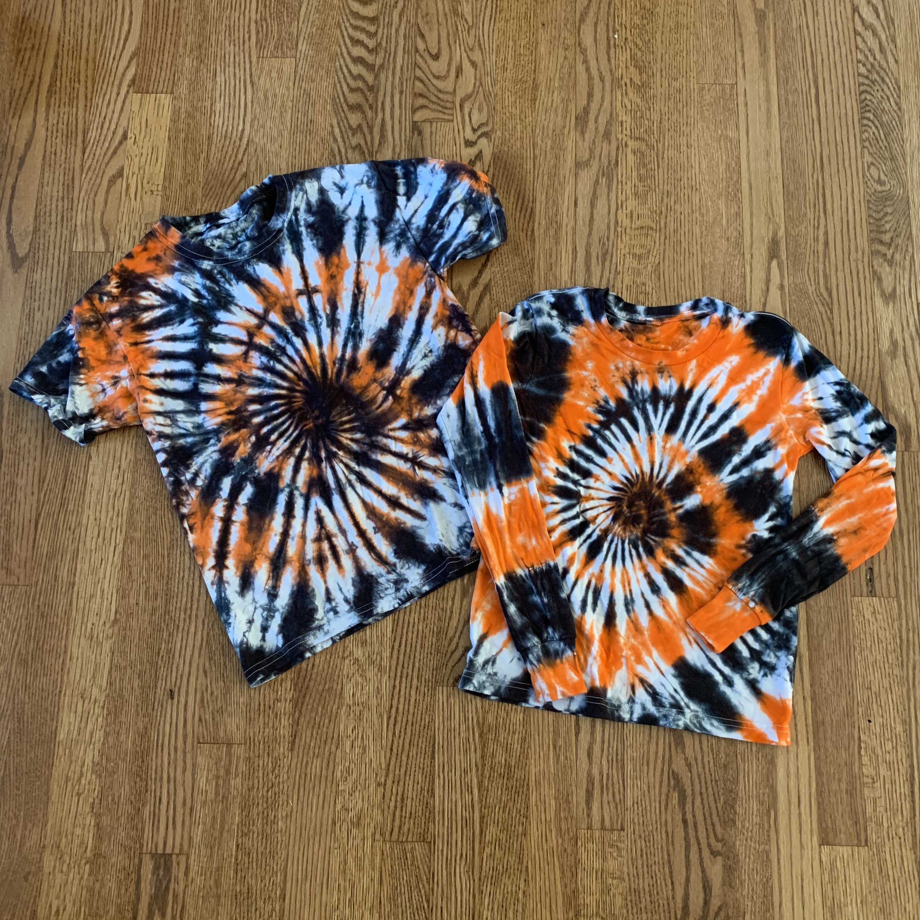 Halloween Tie Dye TShirt // Unisex Kids TShirt // Orange & Etsy