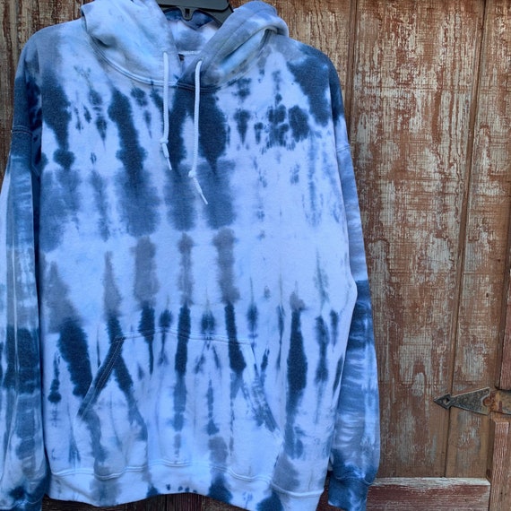 Blue and white tie dye sweater new arrivals