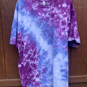 Purple Sunset Tie Dye Shirt // Purple Tie Dye // Crumbled Tie Dye ...