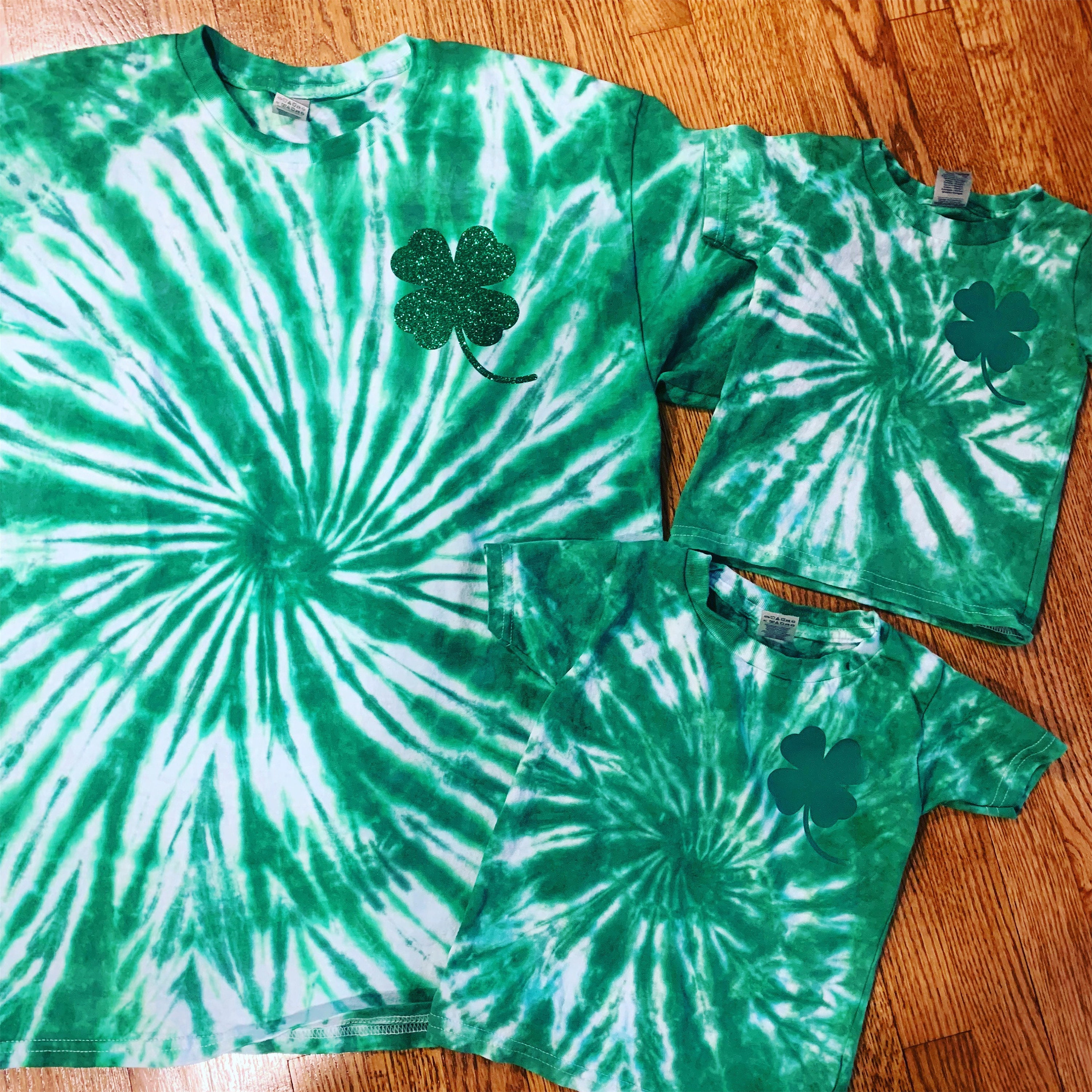 st patrick's tie dye shirt