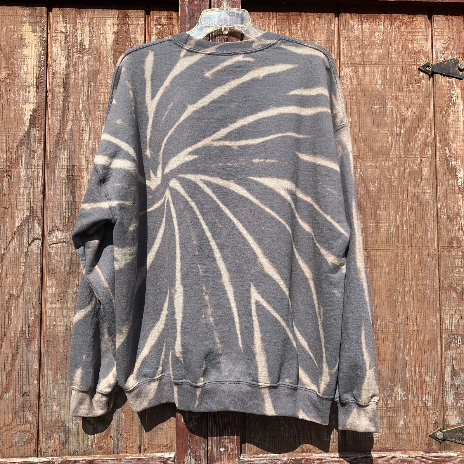 gray bleached sweatshirt