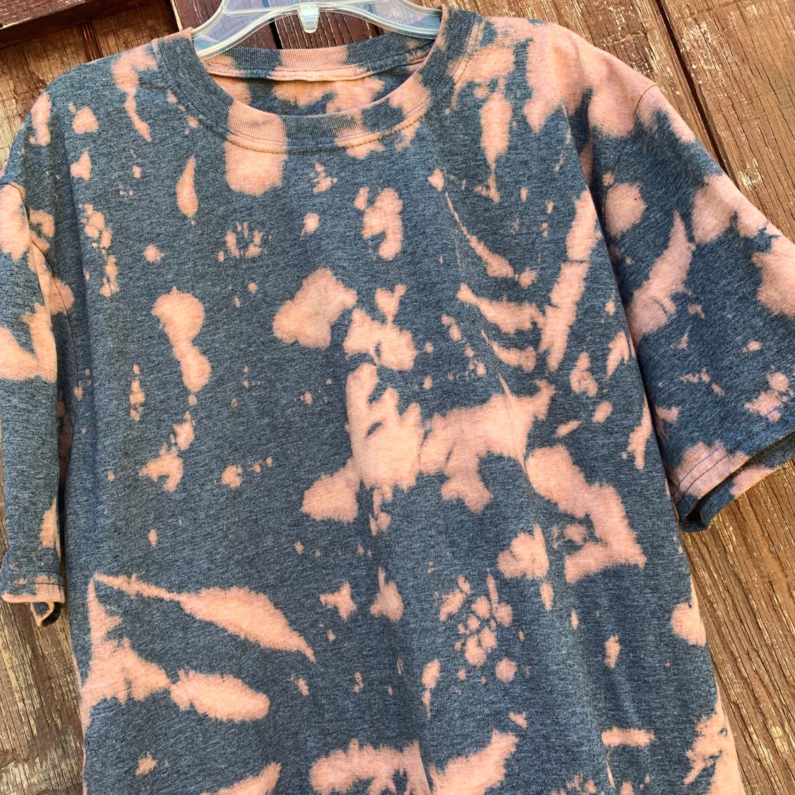 Charcoal Bleach Dye Tshirt // Charcoal Gray Tie Dye Tshirt Etsy