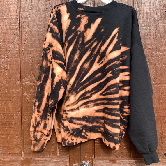 Bleach Dye Sweatshirt // Acid Wash Sweatshirt // Black