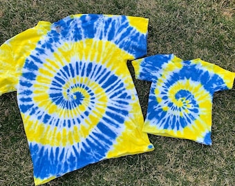 Ukraine Tie Dye Shirt // I Stand with Ukraine Tie Dye // Support Ukraine Shirt // Blue and Yellow Tie Dye