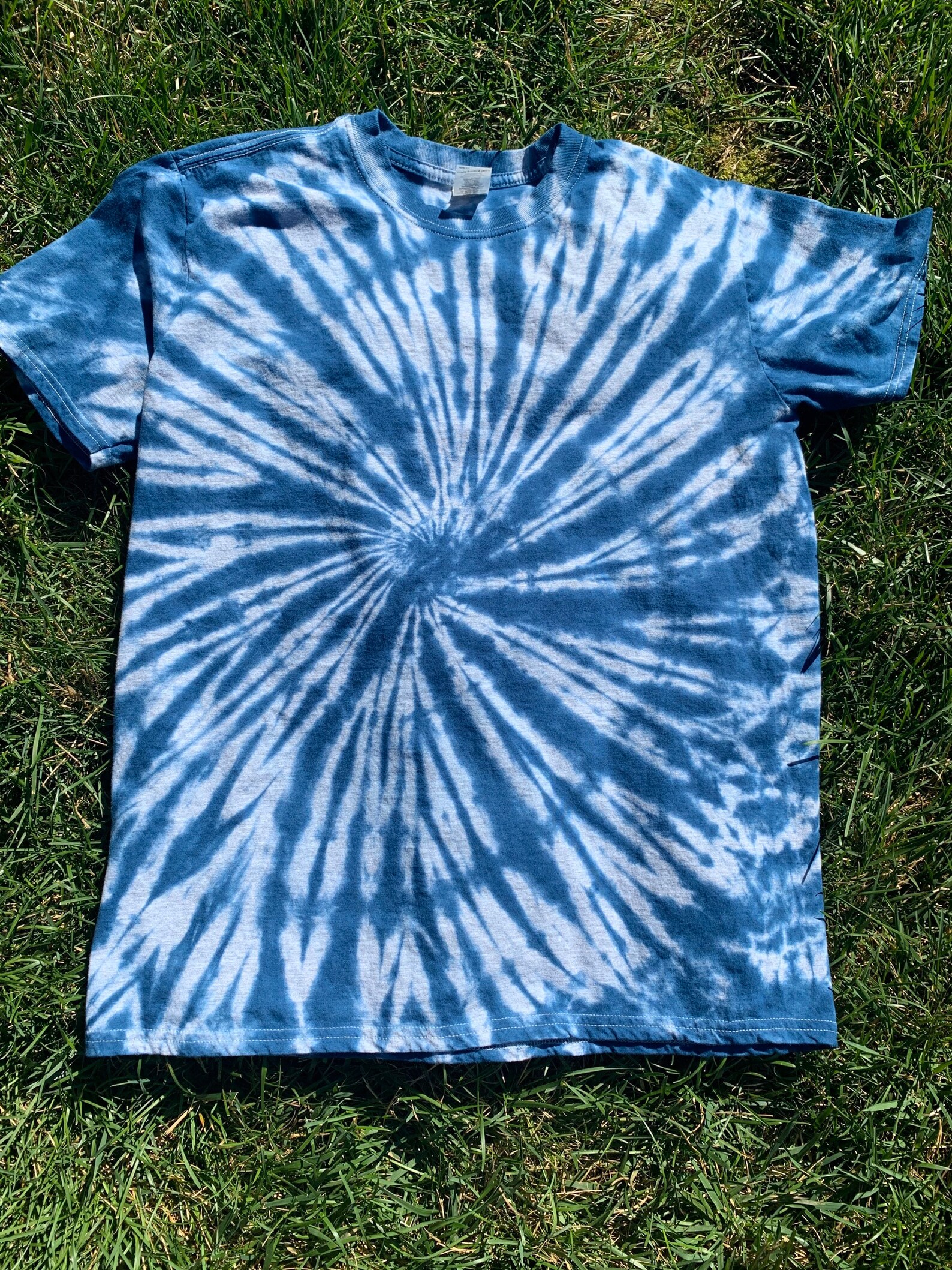 Tie Dye Tshirt // Navy Tie Dye // Heather Grey Tie Dye Shirt Etsy UK