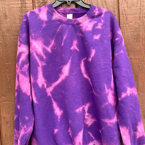 Bleached purple online hoodie