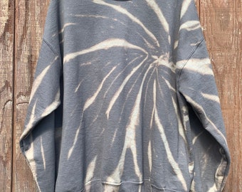 Bleaching gray sweatshirt new arrivals