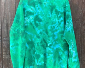 Green Tie Dye Sweatshirt “lucky charm” // St. Patricks Day Hoodie // St Patrick's Day Sweatshirt // St Paddy's Sweatshirt // Green Tie Dye