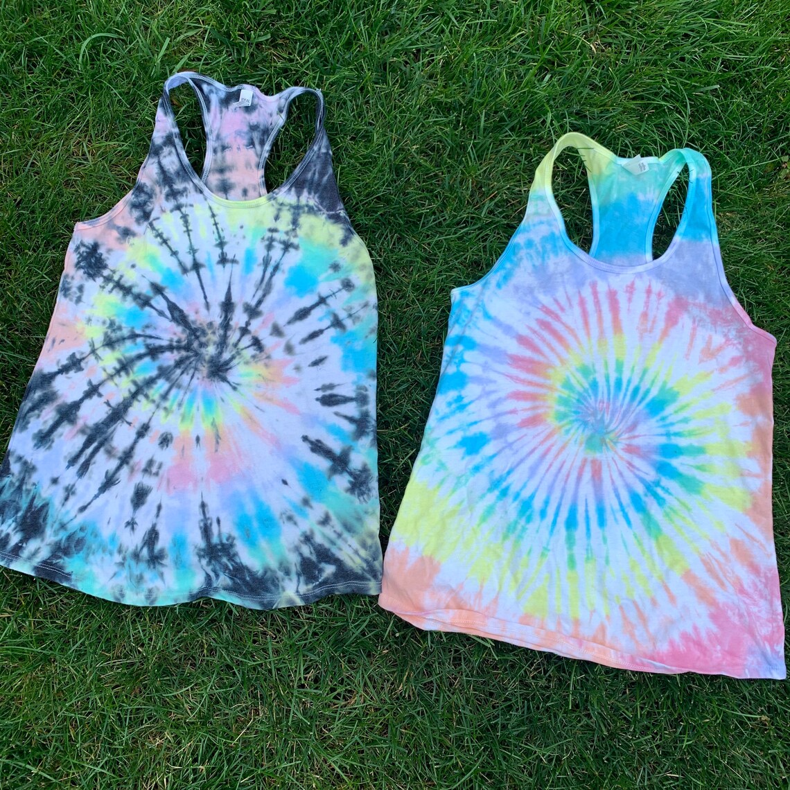 Tie Dye Tank Top // Tie Dye Racerback Tank // Rainbow