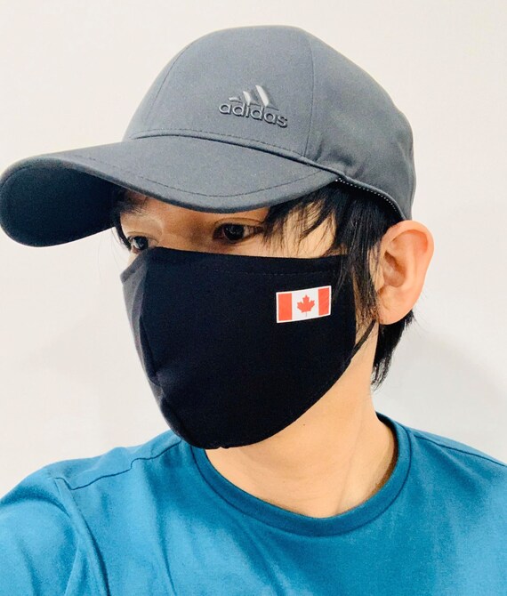 Canada Flag Face Mask Reusable Washable Stylish Double Etsy